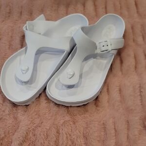 Hey Girl By Corkeys White Foam Sandles